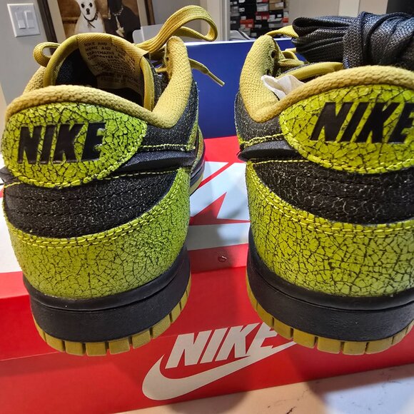 NEW Nike Dunk Low QS NBY Halloween Skull Bright Green Men Size 10 HV6103-300 - Picture 5 of 16